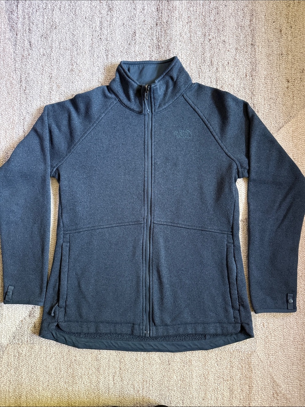 The North Face Dark Teal Full-Zip Fleece Jacket